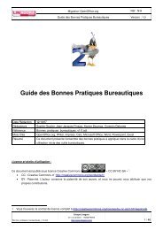 Guide des Bonnes Pratiques Bureautiques