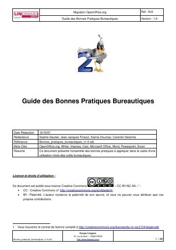 Guide des Bonnes Pratiques Bureautiques