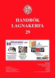 HANDBÓK LAGNAKERFA 29 - lafi.is