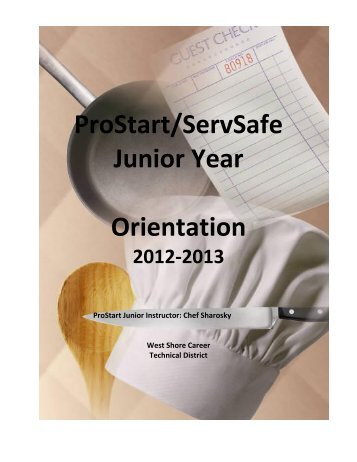 ProStart/ServSafe Junior Year Orientation - Lakewood City Schools