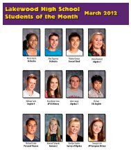 Students of the Month - Lakewood City Schools