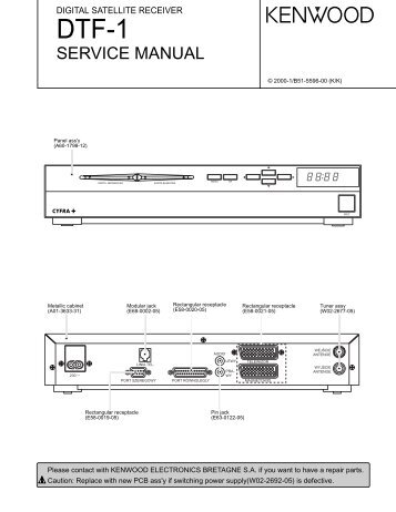 Schemat tunera Kenwood DTF-1