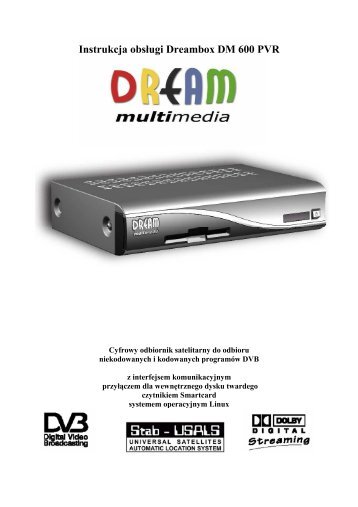 Instrukcja obsługi Dreambox DM 600 PVR - Elektroda