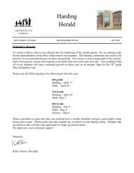Harding Herald - Lakewood City Schools