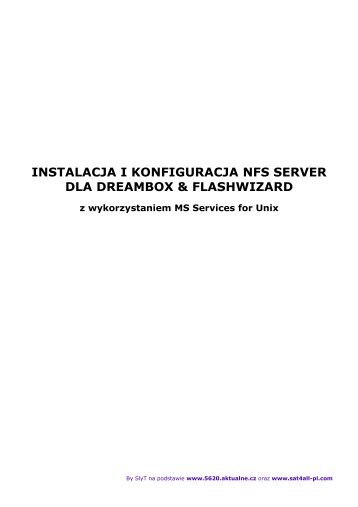 INSTALACJA I KONFIGURACJA NFS SERVER DLA DREAMBOX ...