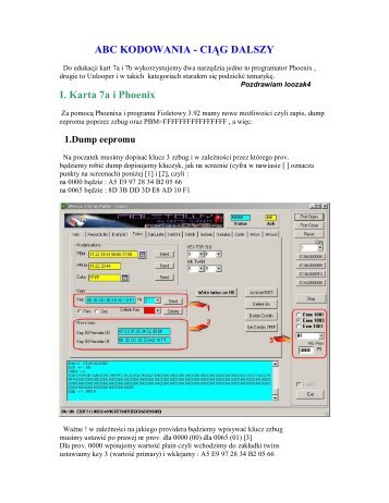 ABC KODOWANIA - CIĄG DALSZY I. Karta 7a i Phoenix