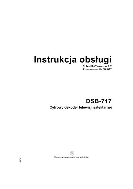 Instrukcja obsługi - Cyfrowy Polsat