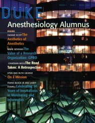 04 wint anes alum single pgs - Department of Anesthesiology - Duke ...