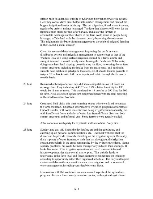 Geha Foods Evaluation of Irrigation for Processed Tomatoes