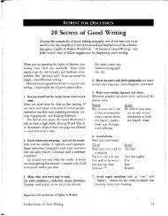 20 Secrets of Good Writing ,