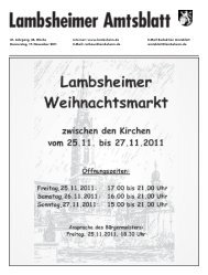 veranstaltungstermine im november 2011 - Gemeindeverwaltung ...