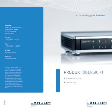 PRODUKTÜBERSICHT - LANCOM Systems GmbH