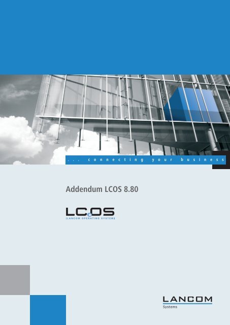 Addendum LCOS 8.80 - LANCOM Systems GmbH