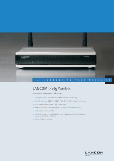 Datenblatt - LANCOM Systems GmbH