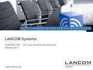 Die neue LANCOM Business Router Serie - LANCOM Systems GmbH