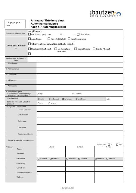 Antrag Auf Erteilung Einer Aufenthaltserlaubnis Antrag Erteilung Aufenthaltserlaubnis (Antrag_AE.pdf | 0,17 MB)