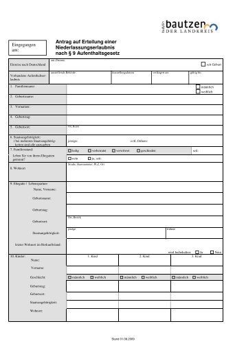 Antrag Erteilung Niederlassungserlaubnis (Antrag_NE.pdf | 0,17 MB)