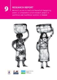 Women's access to land and household bargaining power