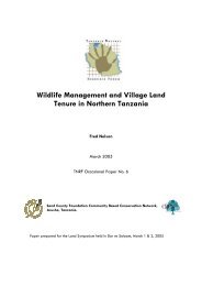 Wildlife Management and Village Land Tenure in ... - Land Portal