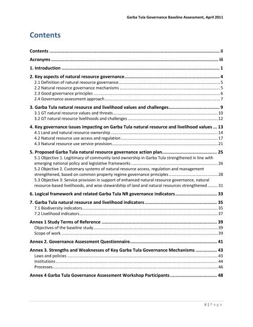 Garba Tula Governance Assessment Final Report ... - Land Portal