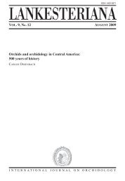 Complete issue - LANKESTERIANA .:. Lankester Botanical Garden ...