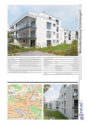 Wohnüberbauung Schürbungert, Zürich - Allreal Holding AG