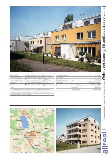 Strandbadstrasse, Wetzikon ZH - Allreal Holding AG