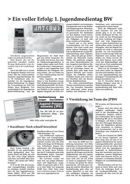 Ausgabe 03/2005 - Jugendpresse BW