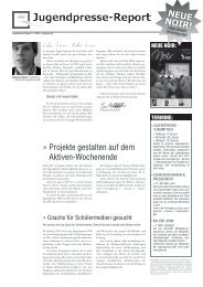 Ausgabe 1/2009 - Jugendpresse BW