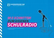 Schülerradio-Leitfaden herunterladen - Jugendpresse BW