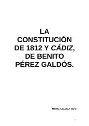 la constitución de 1812 y cádiz,de benito pérez galdós.