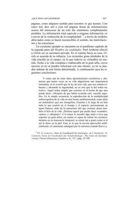 ¿QUE SON LOS GÉNEROS?* Una respuesta desde el punto de ...