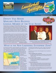 deputy vice mayor margaret bates receives ... - City of Lauderhill