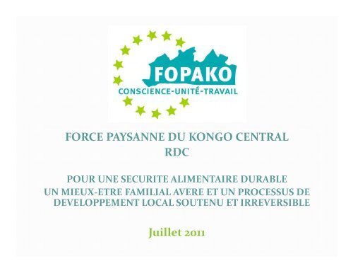 fopako - La voix du paysan congolais