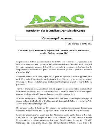 Réalisé par la Coordination Nationale de l'AJAC - La voix du paysan ...