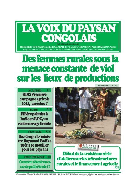 actualites - La voix du paysan congolais