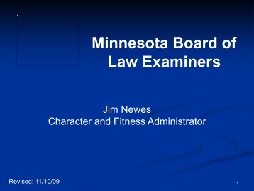 Minnesota Board of Law Examiners - Hamline Law