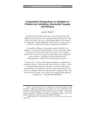 Comparative Perspectives on Adoption of Children by Cohabiting ...