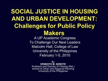 Science And Literature Essay Social Justice In Housing And Urban Development University Of The What Is Thesis In Essay also High School Entrance Essay Examples Social Justice Essay On Tayo By Ma The Urban Dreams Thesis Statement For A Persuasive Essay