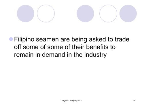 ensuring occupational health & safety for overseas filipino seafarers