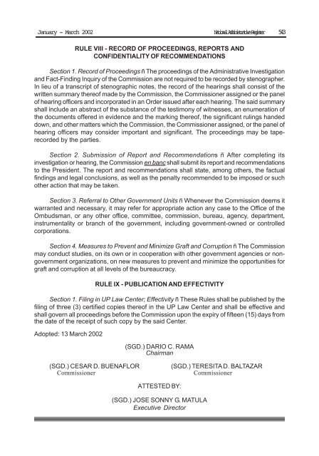 Volume 13 Number 1 - University of the Philippines College of Law