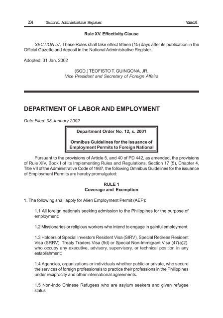 Volume 13 Number 1 - University of the Philippines College of Law