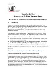 Best Practices for articling & summering in Toronto - Faculty of Law