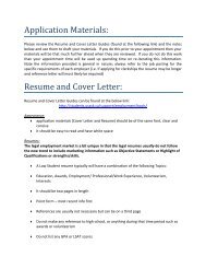 Please review the Resume and Cover Letter Guides (found at the ...