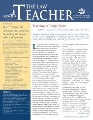The Law Teacher - Spring 2009.indd - Institute for Law Teaching ...