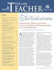 The Law Teacher, volume 18, no. 1 - Institute for Law Teaching and ...