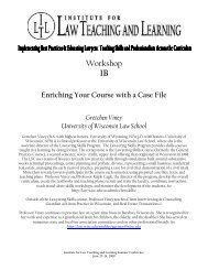 session handout - Institute for Law Teaching and Learning