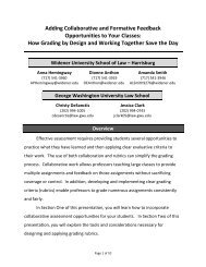 session handouts - Institute for Law Teaching and Learning