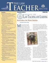 The Law Teacher - Institute for Law Teaching and Learning