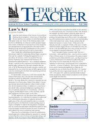 Volume 14, number 1 - Institute for Law Teaching and Learning